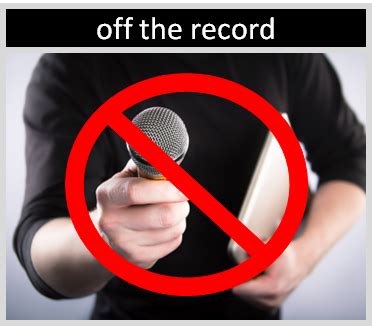 off the record 뜻, 기록에 남기지 않는 이야기의 가치